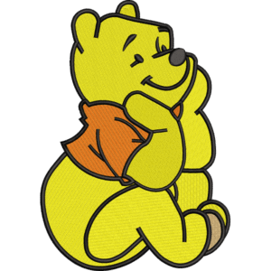 Happy Bear Embroidery Design