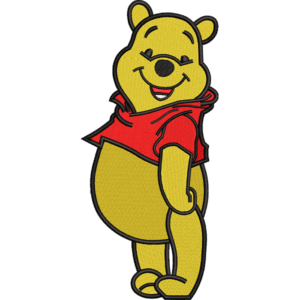 Smiling Bear Embroidery Design